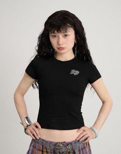 Achihara Summer Slim Fit Waist Defining Cotton T Shirt