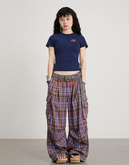 Achihara Summer Slim Fit Waist Defining Cotton T Shirt