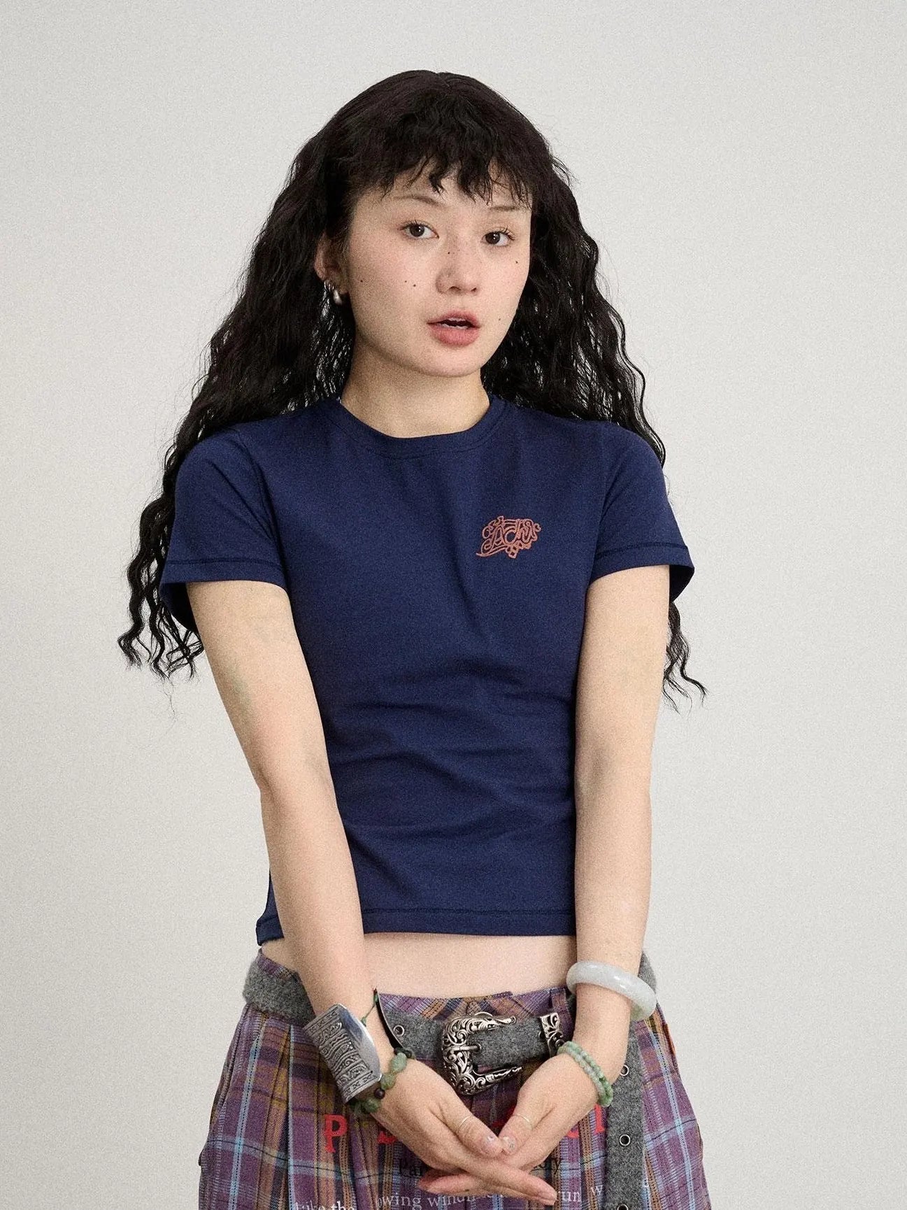 Summer Slim Fit Waist Defining Cotton T-Shirt