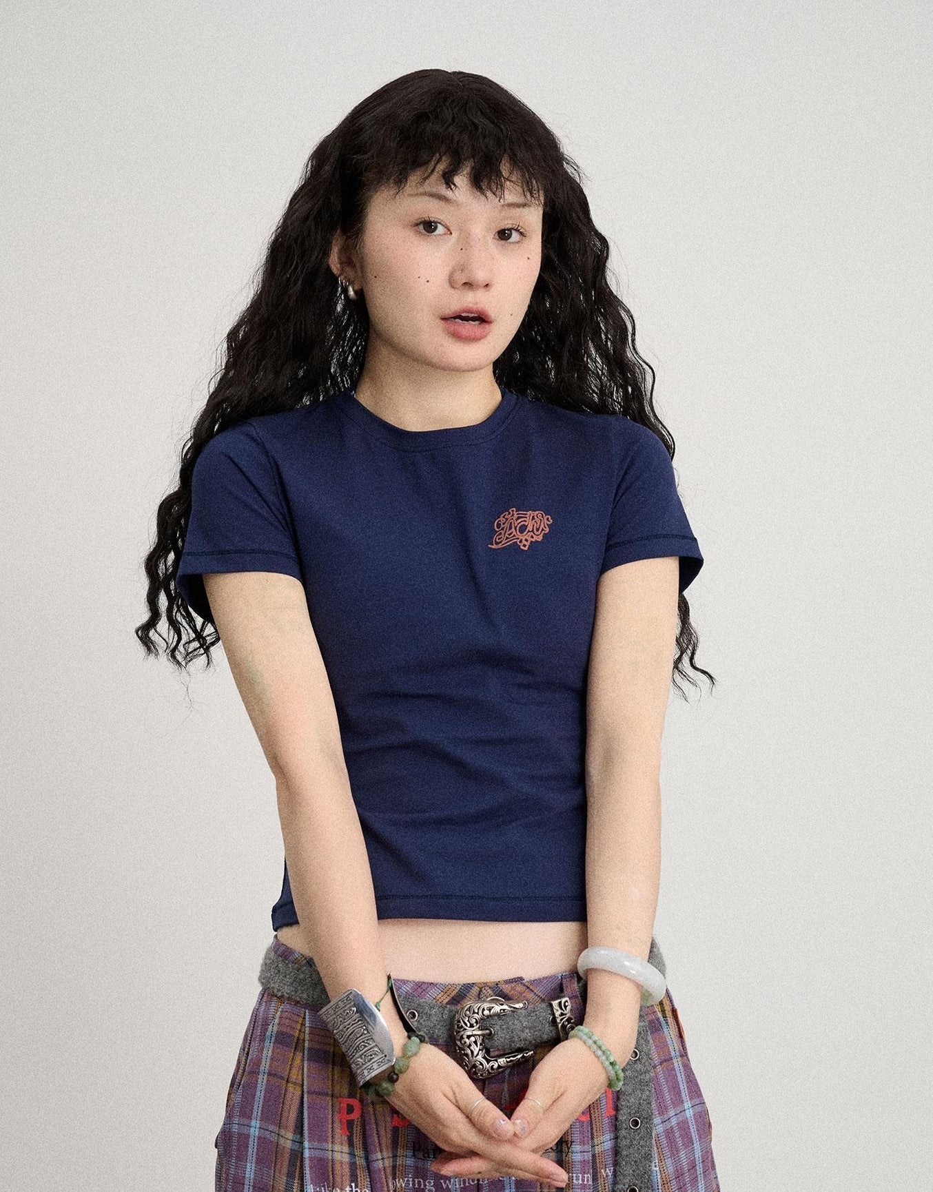 Achihara Summer Slim Fit Waist Defining Cotton T Shirt