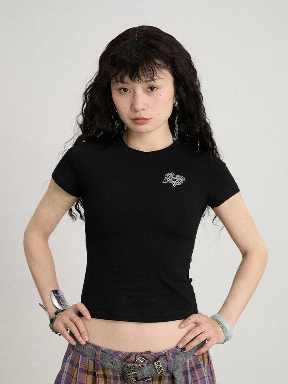 Summer Slim Fit Waist Defining Cotton T-Shirt