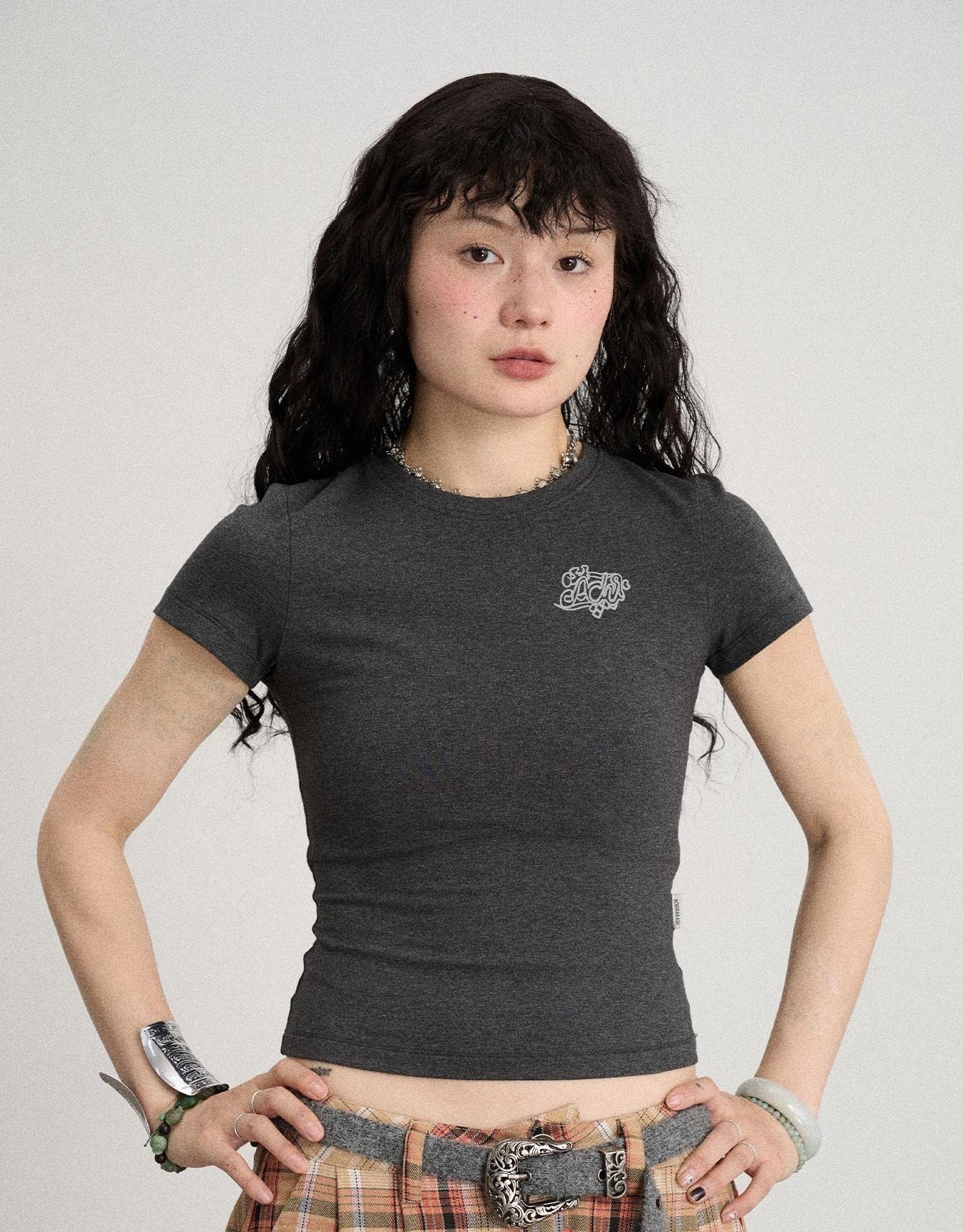 Achihara Summer Slim Fit Waist Defining Cotton T Shirt