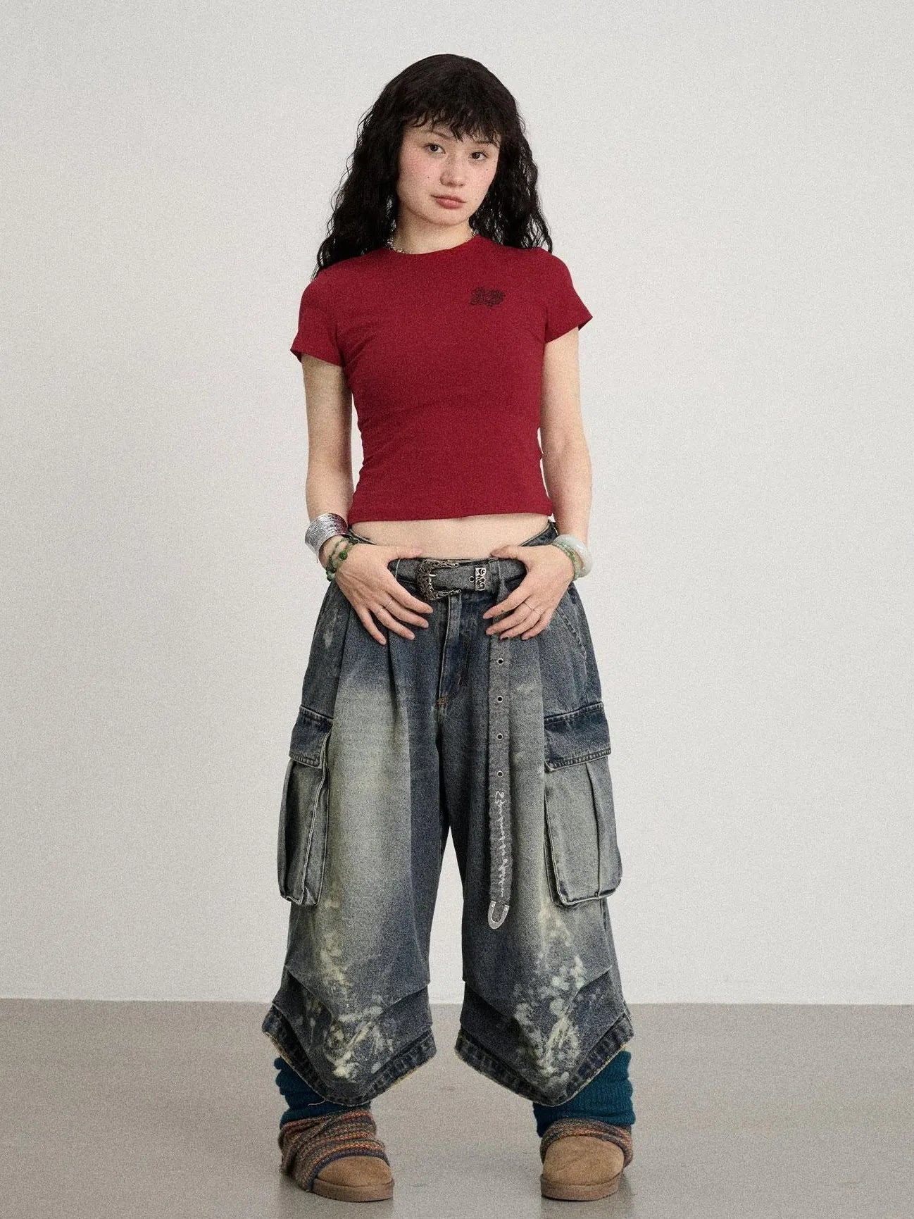 Summer Slim Fit Waist Defining Cotton T-Shirt