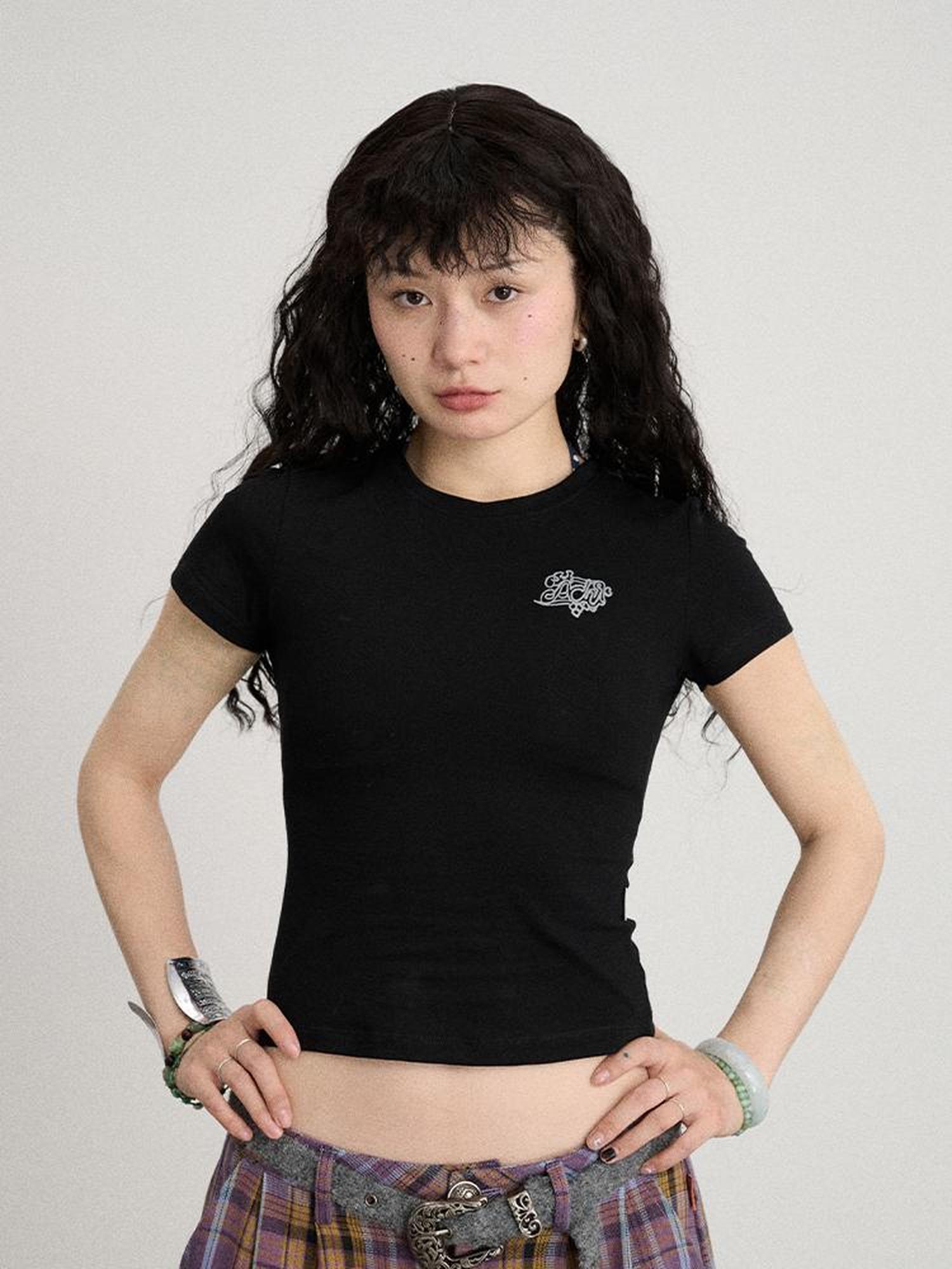Achihara Summer Slim Fit Waist Defining Cotton T Shirt