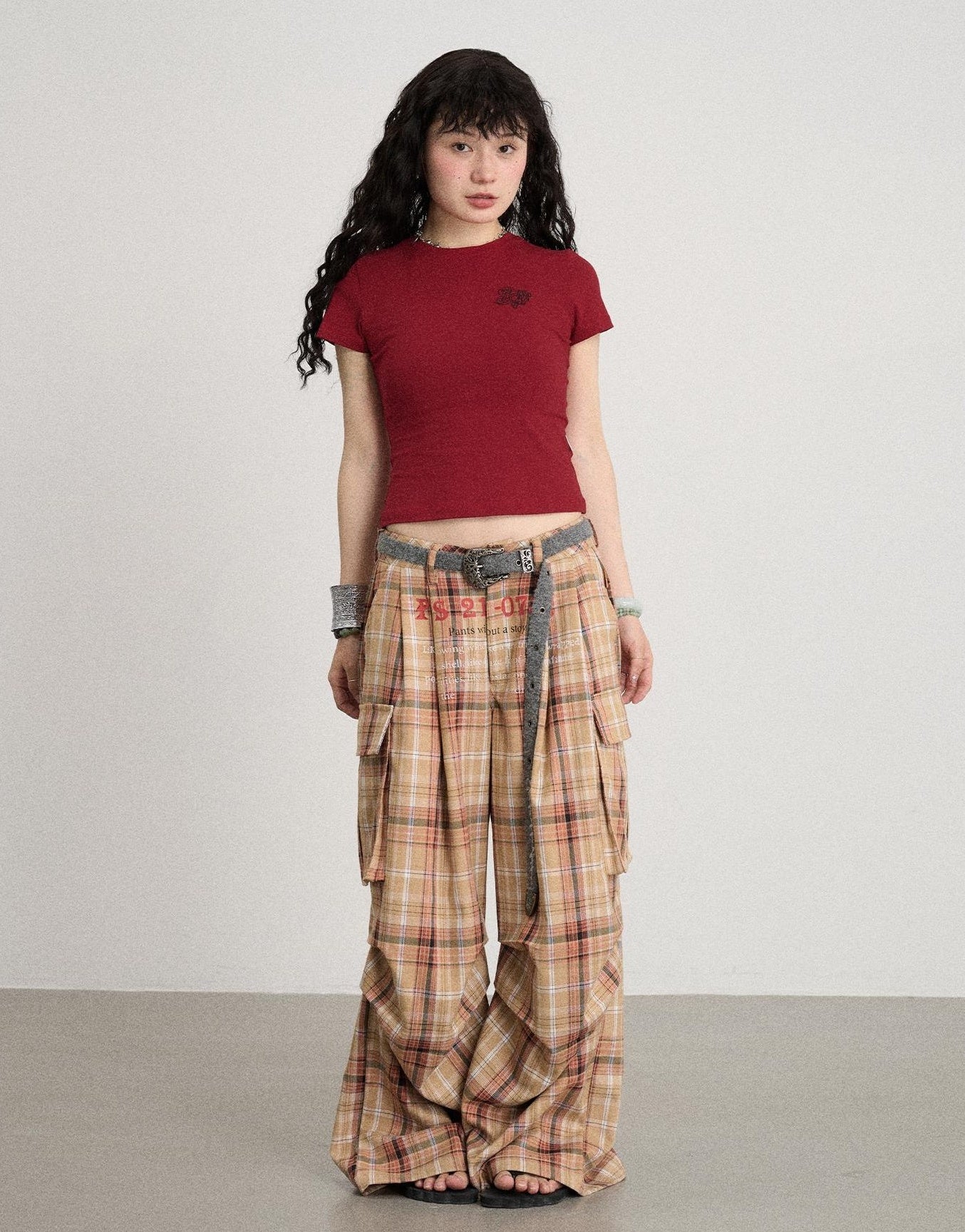 Achihara Summer Slim Fit Waist Defining Cotton T Shirt