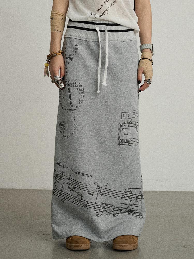 Achihara Summer Women S Knitted Cotton Midi Skirt Emotional Skirts
