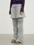 Achihara Sunday Park French Print Flared Pants