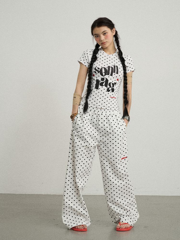 Achihara Sunday Polka Pants For Women