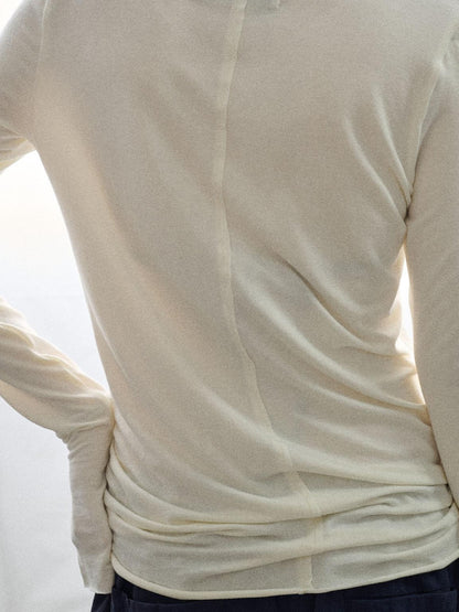 Achihara Sunproof Star Print Modal Cotton Stretch Knit T-Shirt