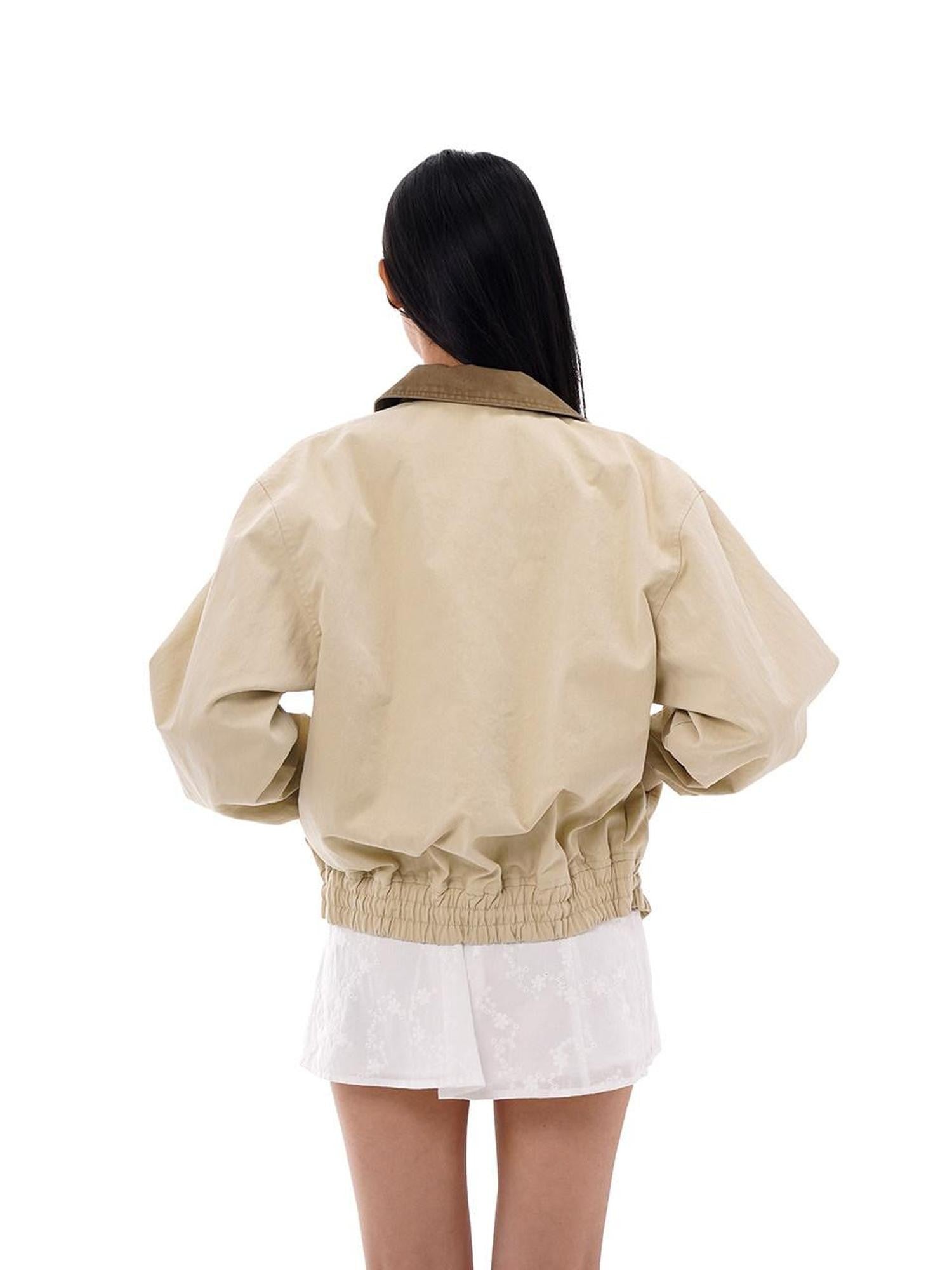 SweetChilling Adjustable Hem Boyfriend Harrington Women&