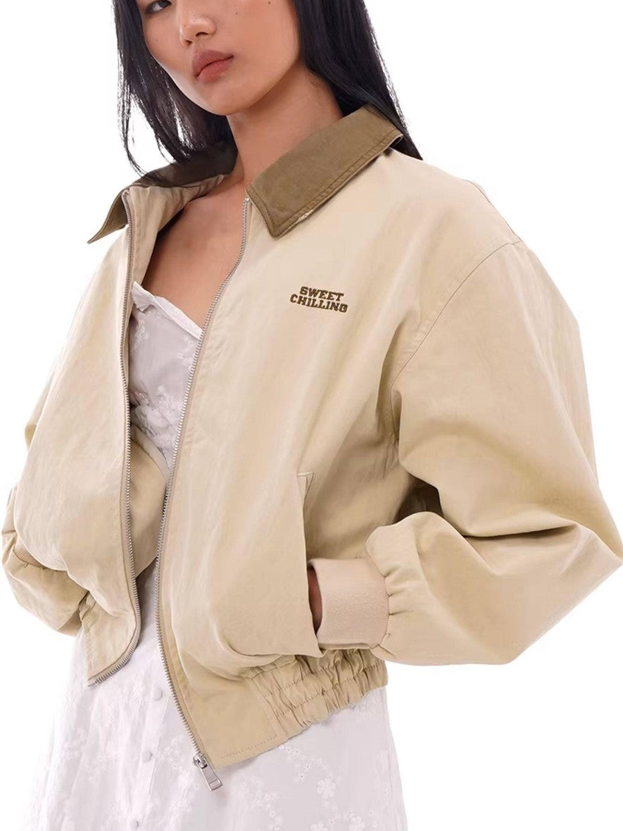 SweetChilling Adjustable Hem Boyfriend Harrington Women&