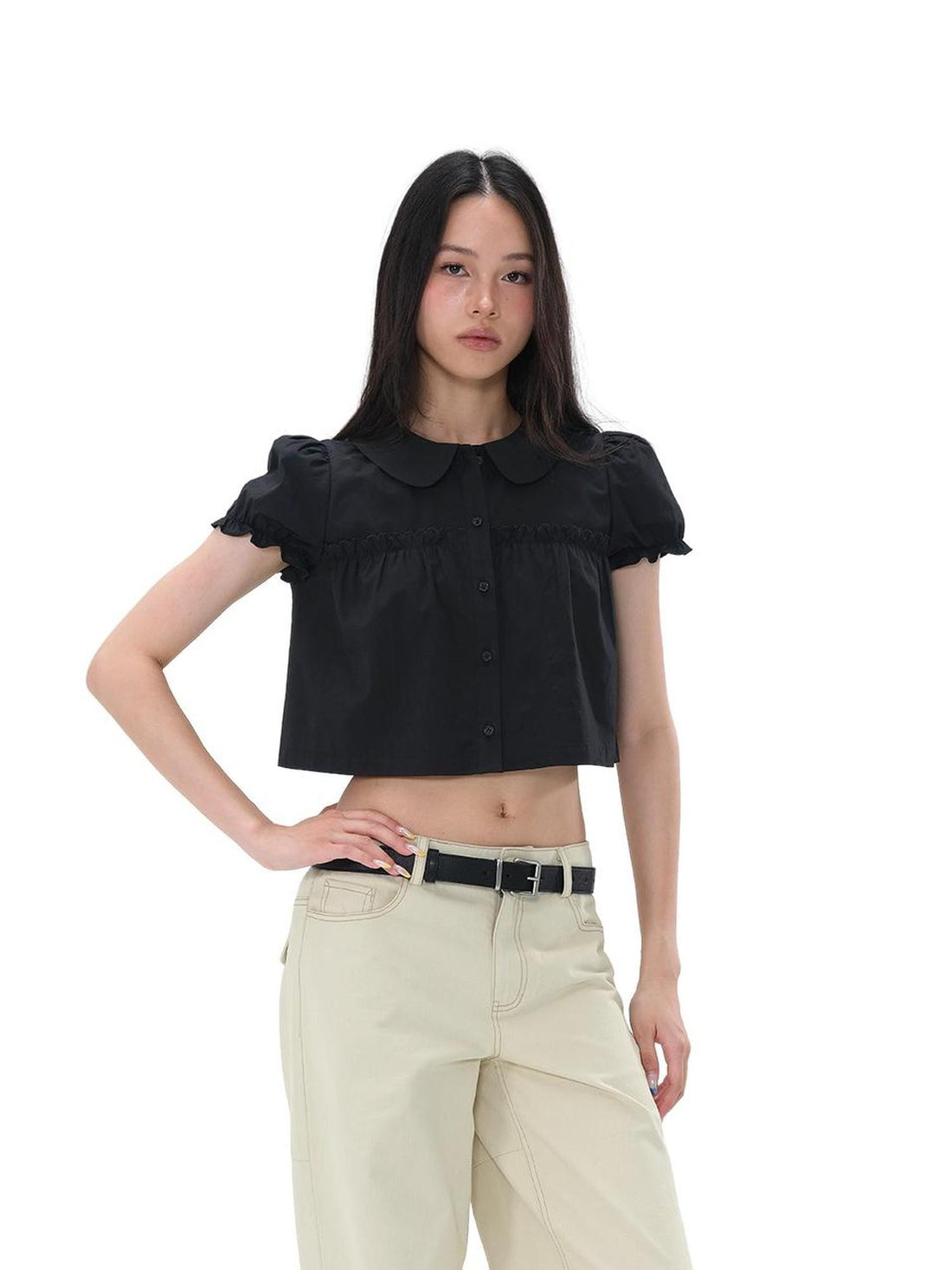 SweetChilling Adjustable Waist Straight Leg Cotton Women&