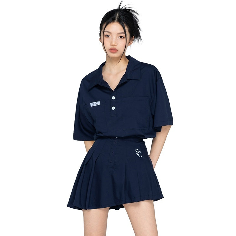 SweetChilling_American_Sporty_Polo_Collar_Short_Sleeve_Women&