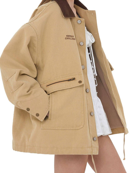 SweetChilling American Vintage Heavy Duty Fleece Lined Convertible Hem Women&