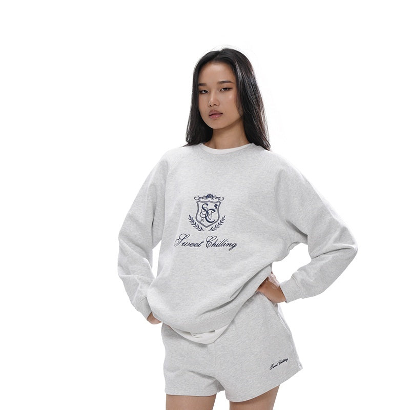 SweetChilling_Applique_Embroidered_Crewneck_Pullover_Women&
