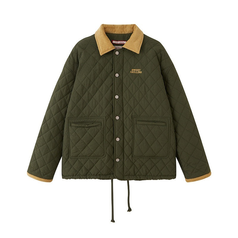 SweetChilling_Army_Green_Quilted_Vintage_Cropped_Women&