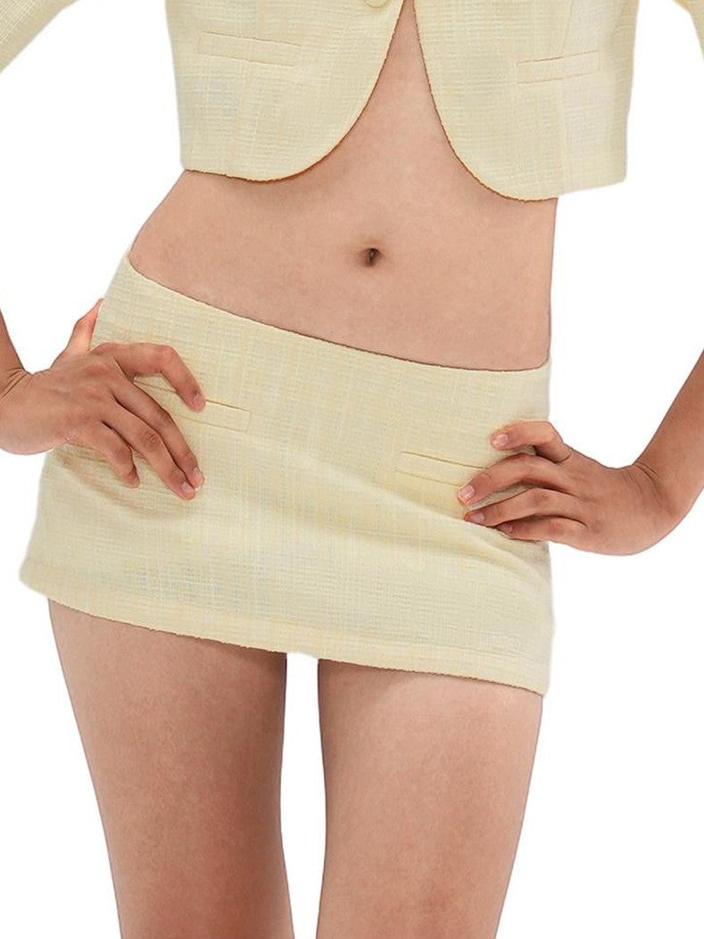 SweetChilling Asymmetric Colorblock Textured Round Neck Women&