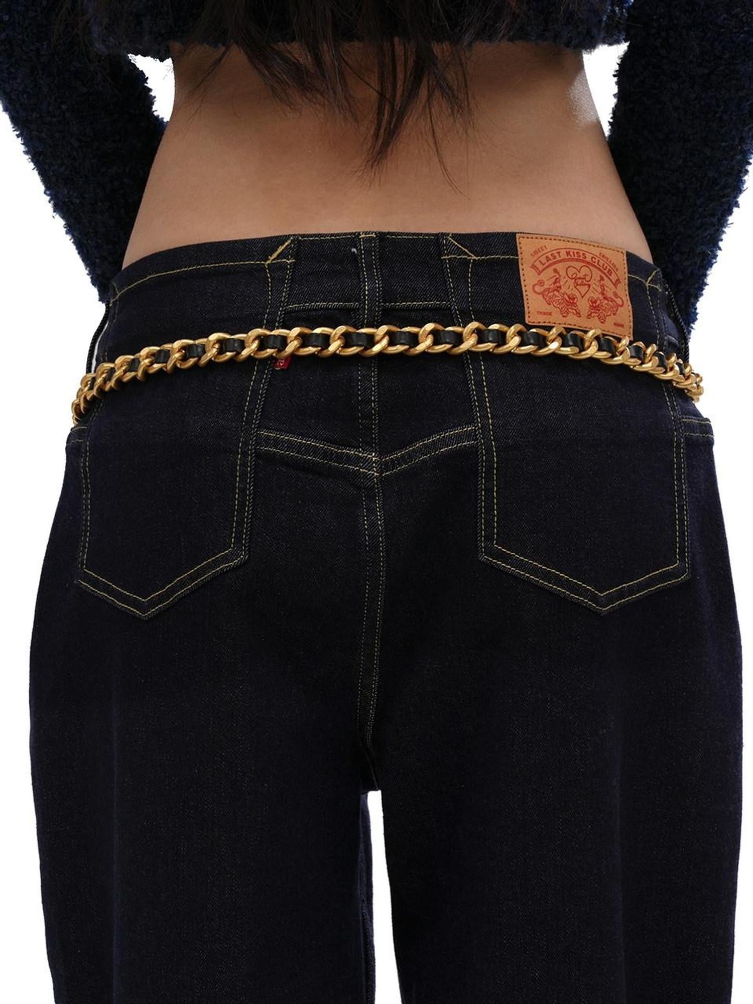 SweetChilling Black Custom Roman Coin Heavily Embellished Women&