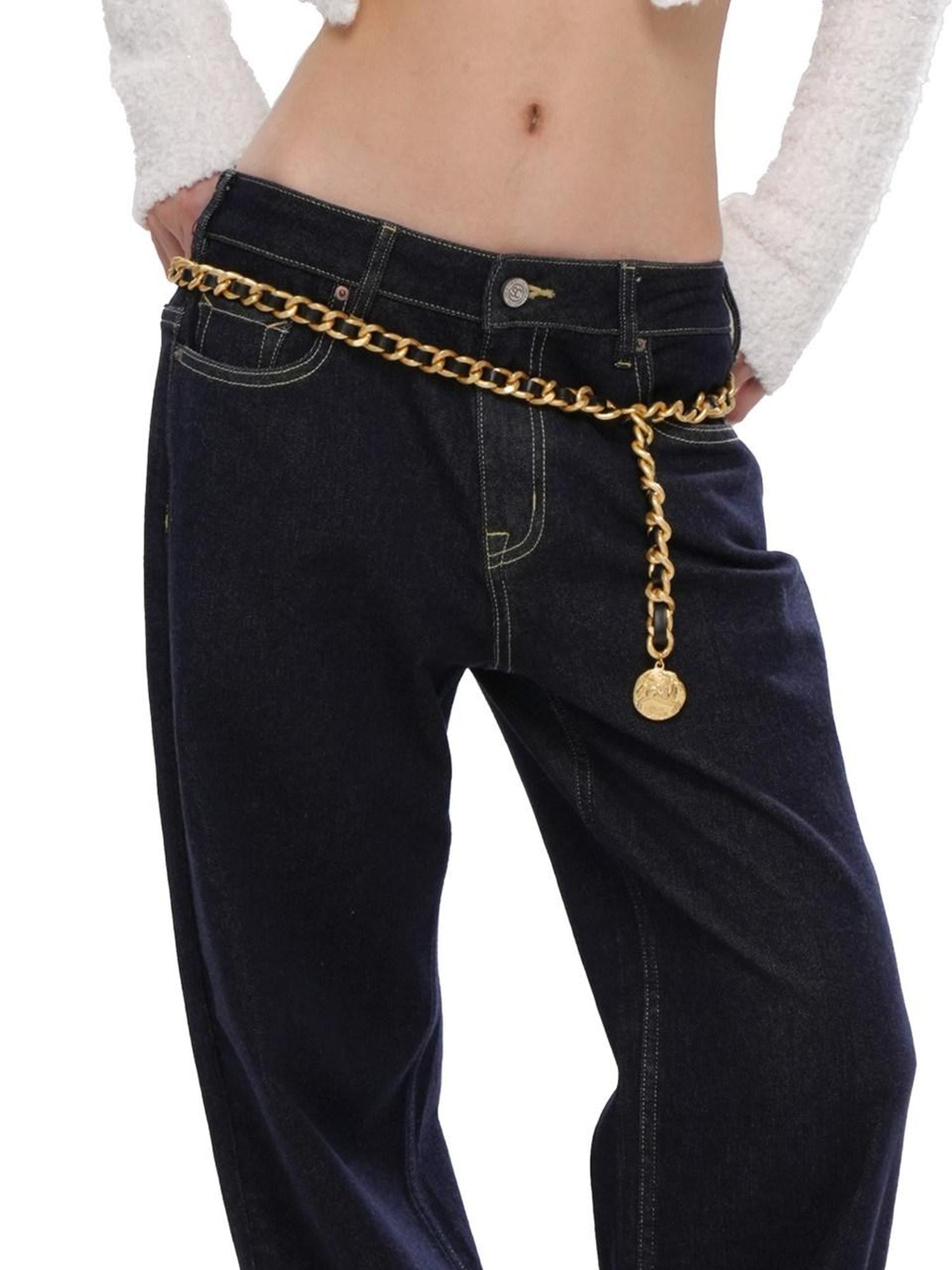 SweetChilling Black Custom Roman Coin Heavily Embellished Women&