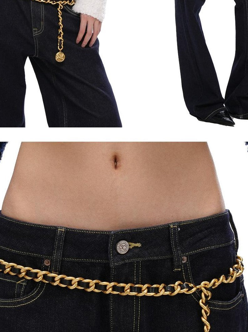 SweetChilling Black Custom Roman Coin Heavily Embellished Women&