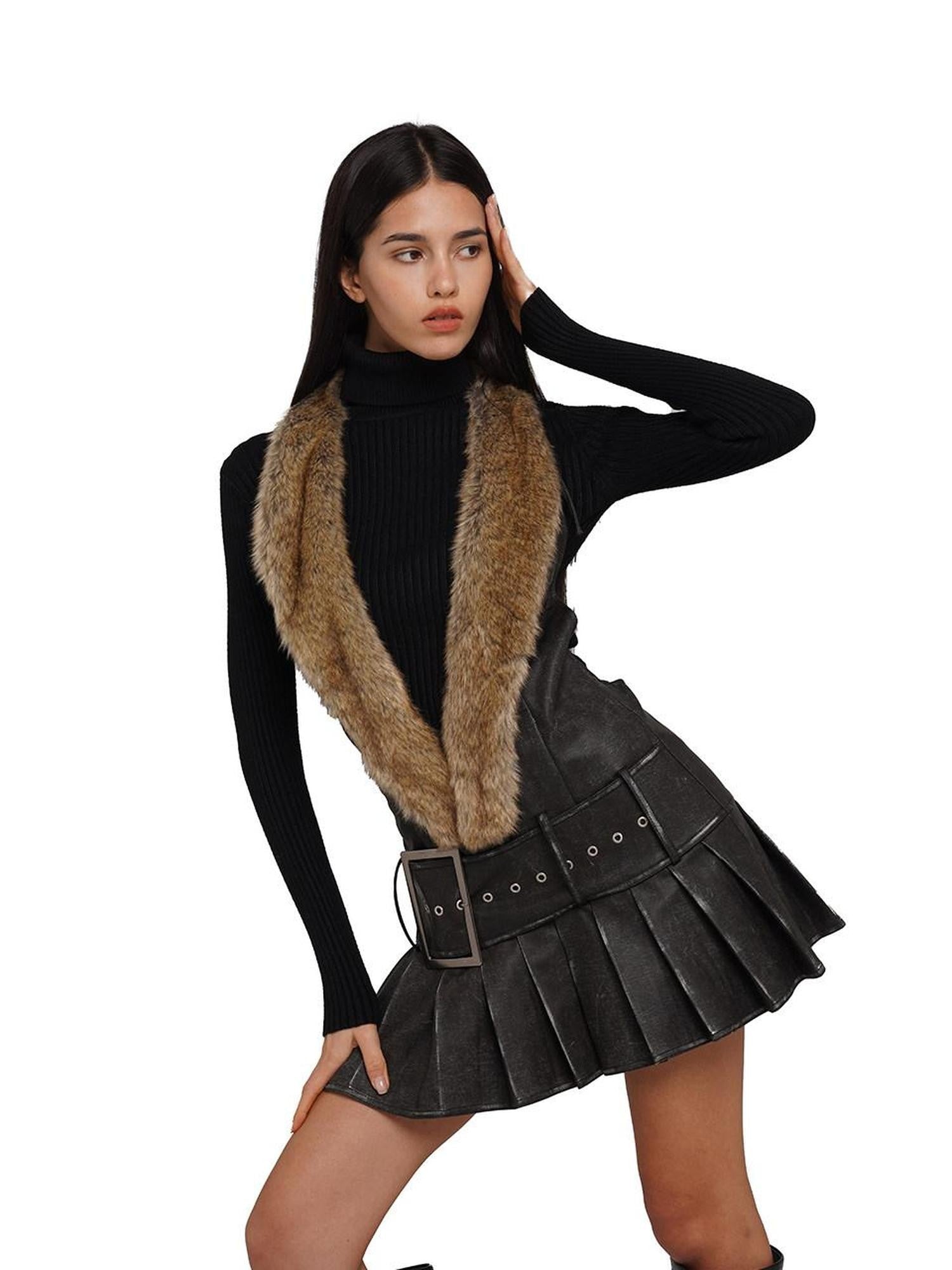 SweetChilling Black Halter Neck Sleeveless Fitted Women&