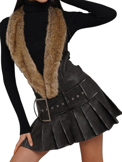 SweetChilling Black Halter Neck Sleeveless Fitted Women&