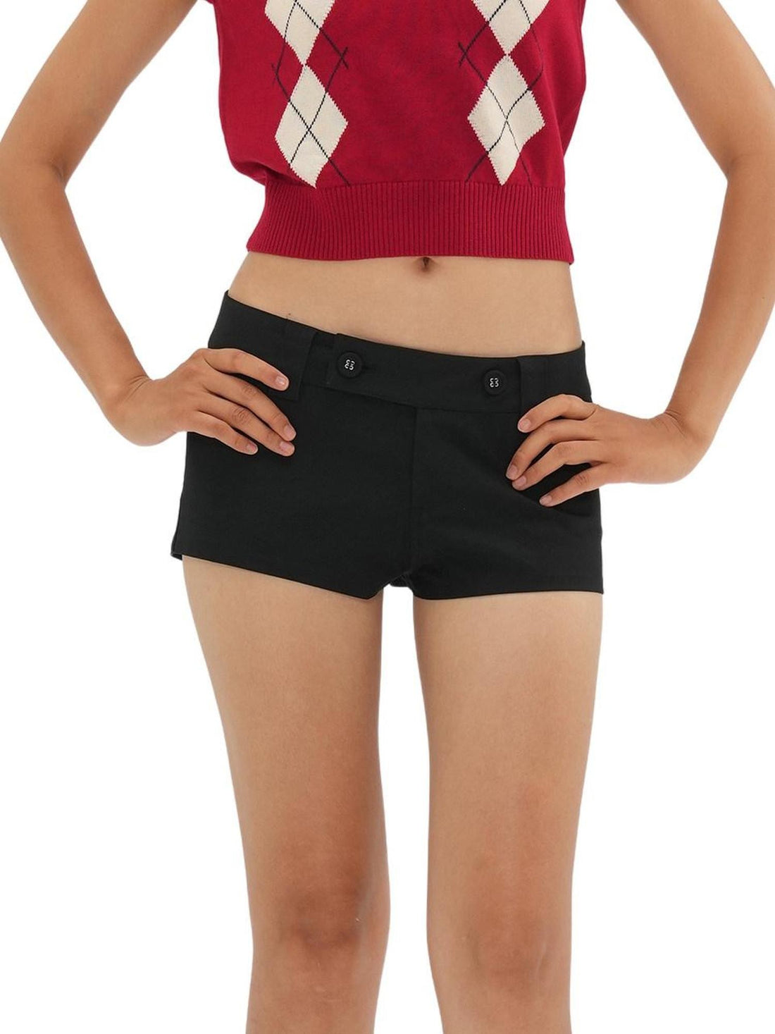 SweetChilling Black Low Rise Mini Tight Women&