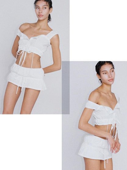 SweetChilling Boho Chic Embroidered Cropped Waist Women&