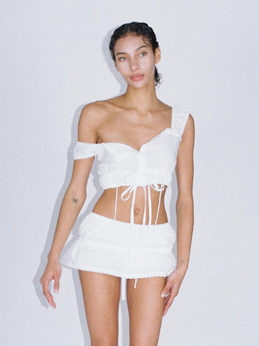 SweetChilling Boho Chic Embroidered Cropped Waist Women&