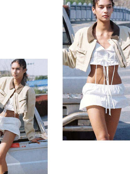 SweetChilling Boho Chic Embroidered Cropped Waist Women&
