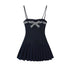 SweetChilling_Bow_Detail_Pleated_Solid_Women&