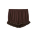 SweetChilling Brown Pastoral Collared Waist Cinch Women&