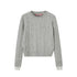 SweetChilling Cable Knit Colorblock Loose Fit Women&