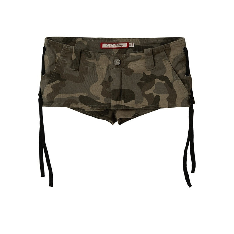 SweetChilling Camo Lace Low Waist A Line Women&