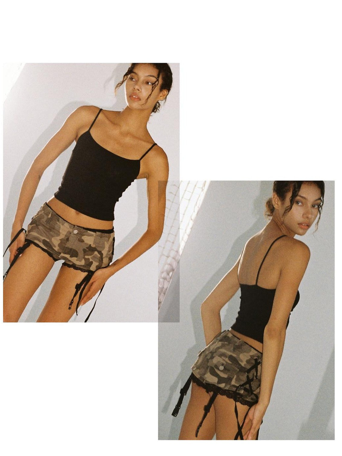 SweetChilling Camo Lace Low Waist A Line Women&