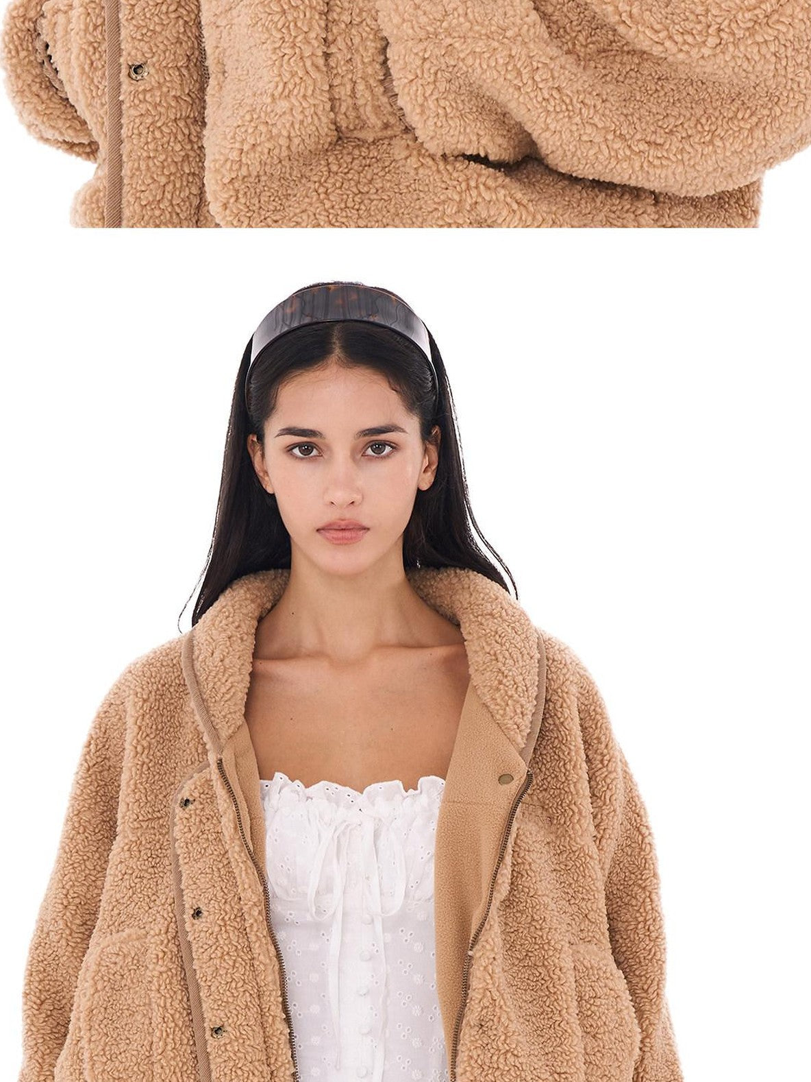 SweetChilling Casual Slouchy Cape Hooded Zipper Women&