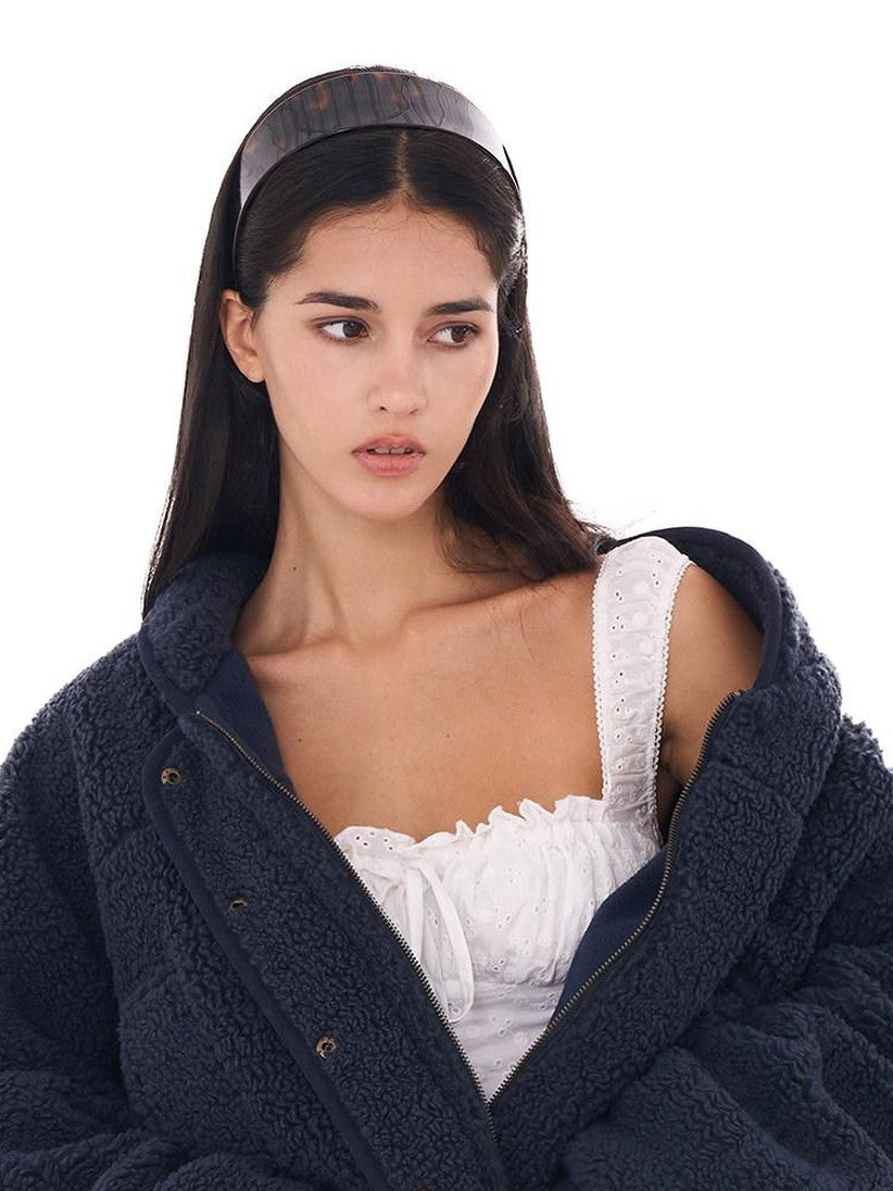 SweetChilling Casual Slouchy Cape Hooded Zipper Women&