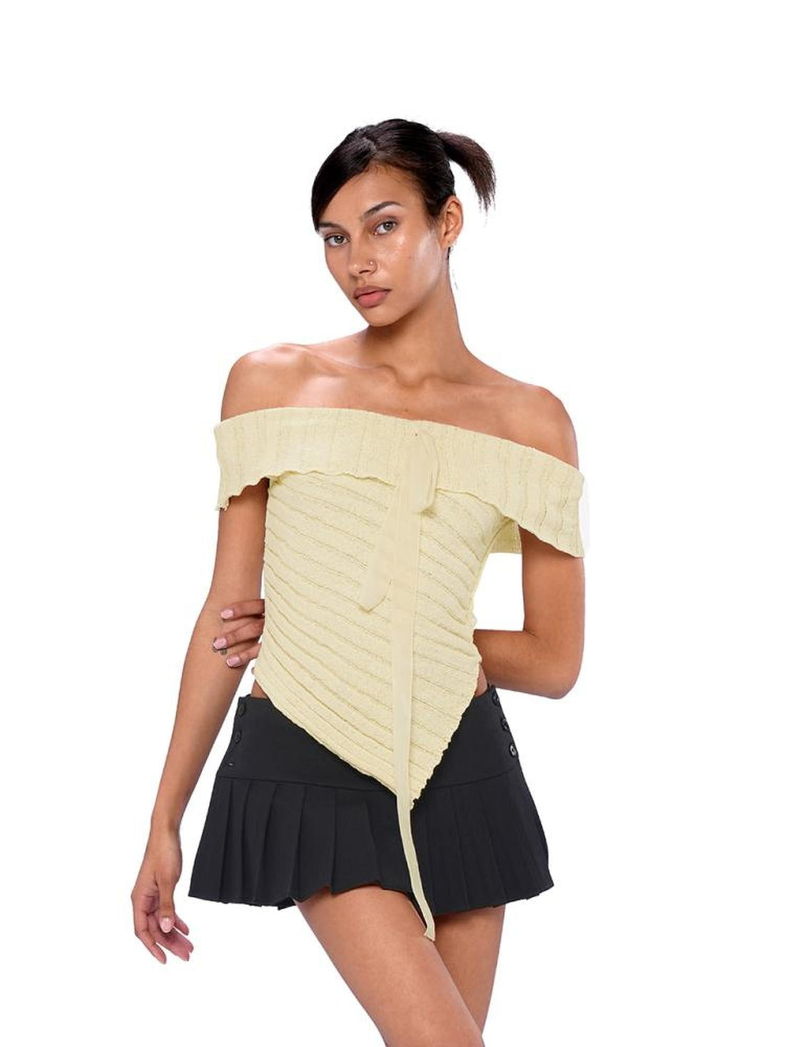 SweetChilling Chic Asymmetric Hem Slim Fit Knit Women&