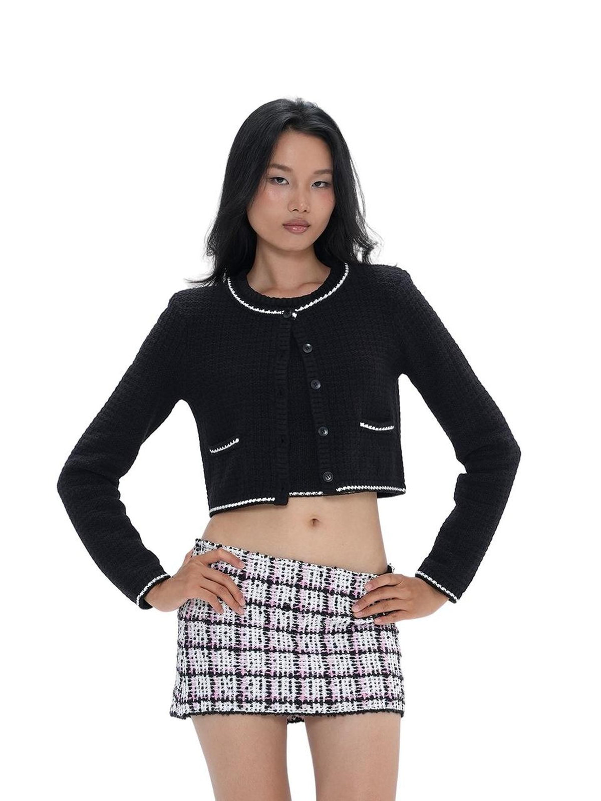 SweetChilling Chic Textured Knit Three Piece Women&
