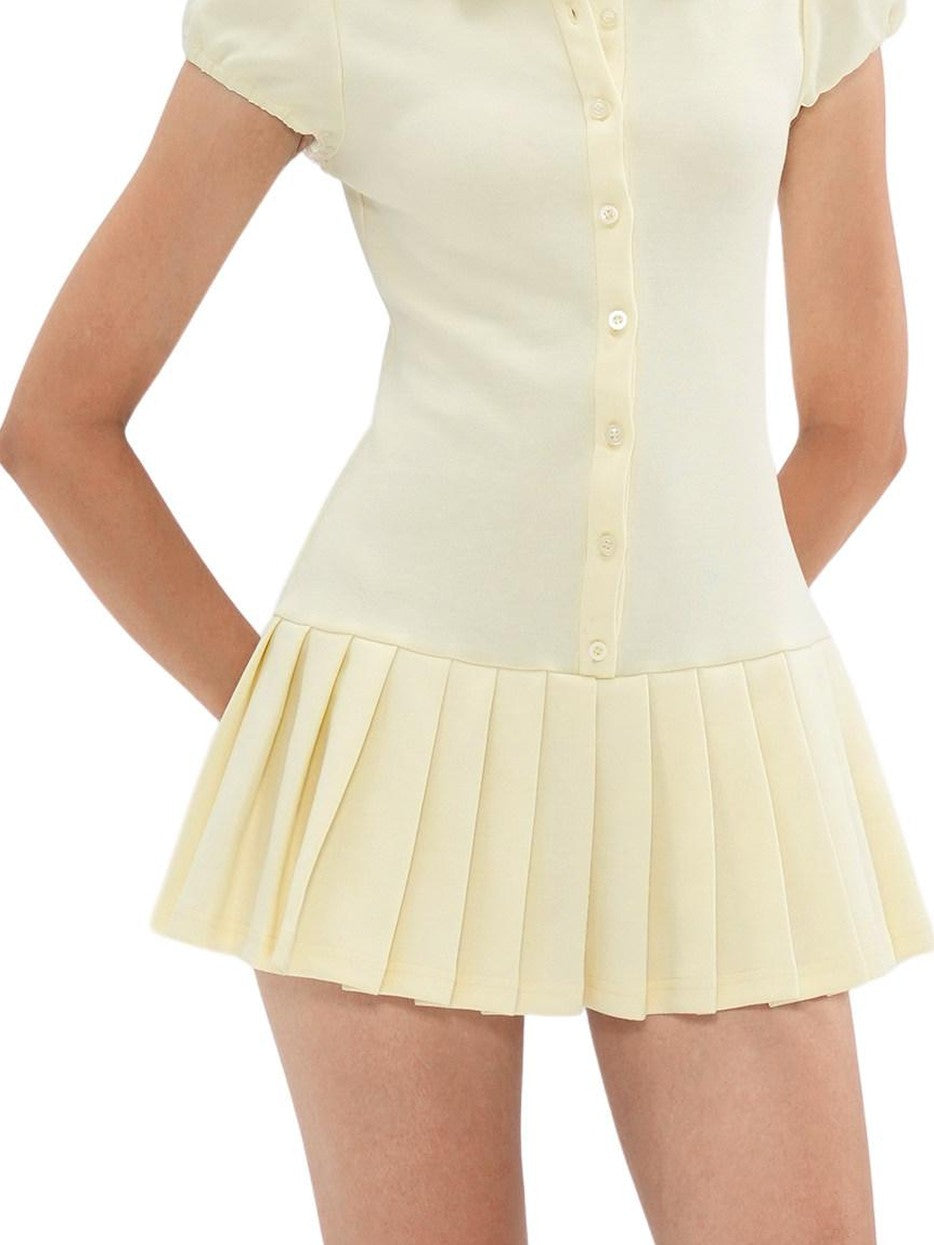 SweetChilling Clean Girl Fake Two Piece Pleated Women&
