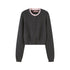 SweetChilling Colorblock Long Sleeve Cardigan Vest Women&