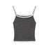 SweetChilling Colorblock Long Sleeve Cardigan Vest Women&
