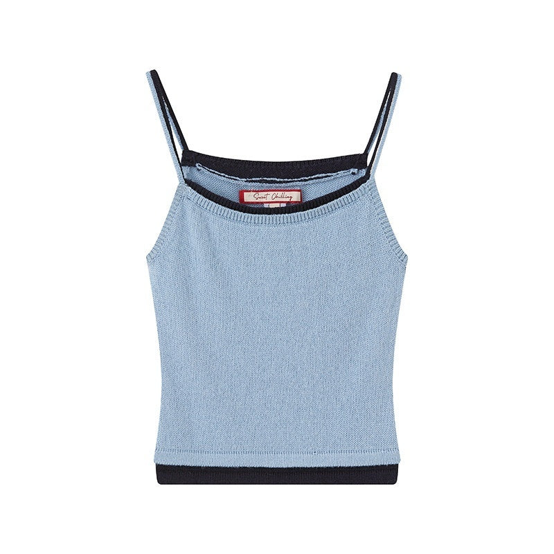 SweetChilling Colorblock Long Sleeve Cardigan Vest Women&