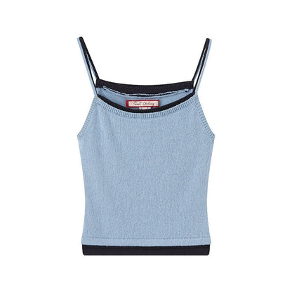 SweetChilling Colorblock Long Sleeve Cardigan Vest Women&