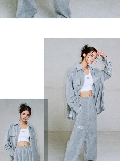 SweetChilling Corduroy Shirt Jacket Women&