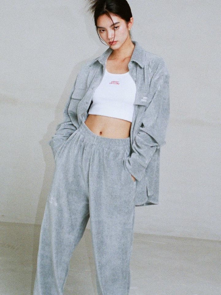 SweetChilling Corduroy Shirt Jacket Women&