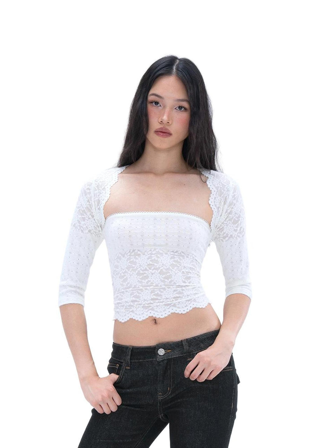 SweetChilling Cropped Bandeau Two Piece Women&