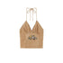 SweetChilling Cropped Embroidered Tie Neck Women&
