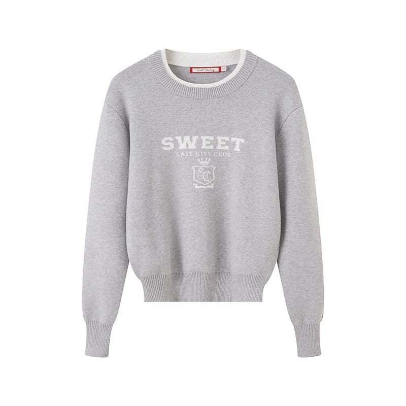 SweetChilling_Cropped_Faux_Two_Piece_Jacquard_Preppy_Crewneck_Women&