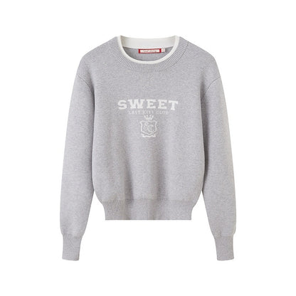 SweetChilling_Cropped_Faux_Two_Piece_Jacquard_Preppy_Crewneck_Women&